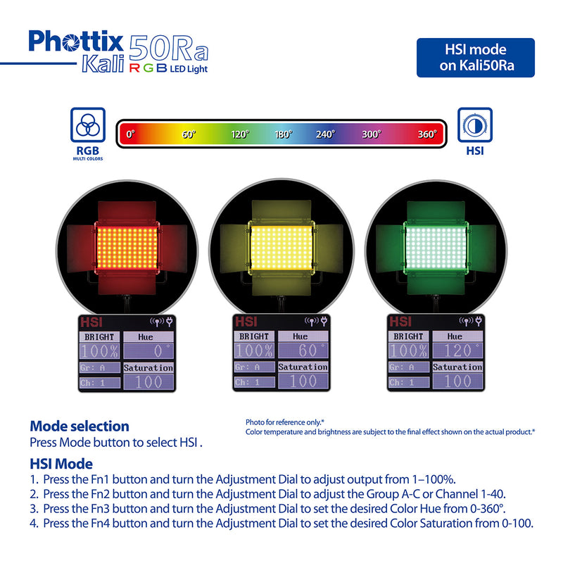 Phottix Kali 50Ra RGB Studio LED Twin Kit