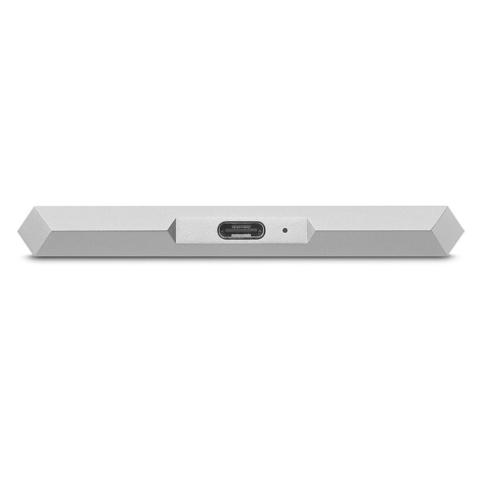 LaCie Mobile Drive HDD 1TB External Hard Drive USB-C Moon Silver