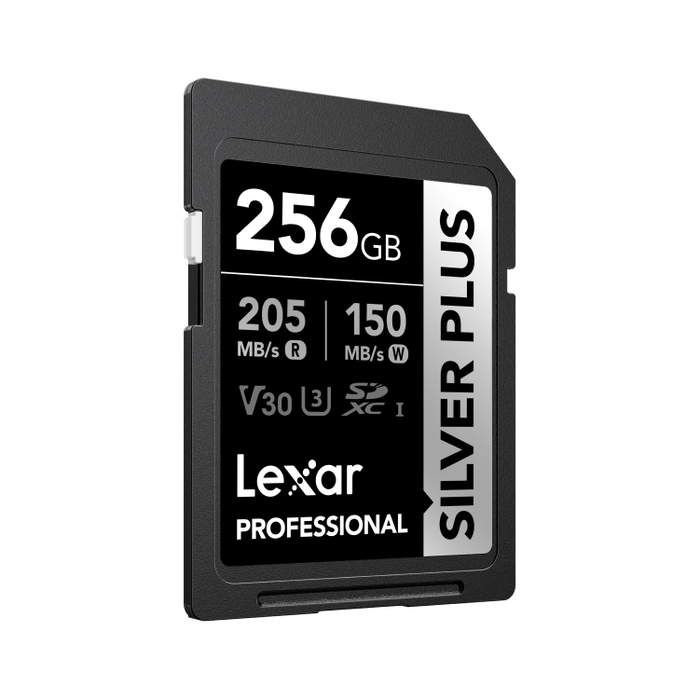 Lexar Professional Silver Plus 256GB SDXC UHS-I V30 Memory Card