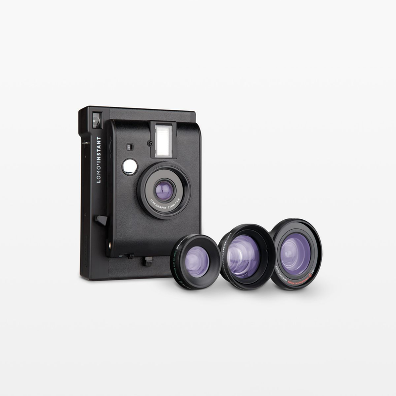Lomography Lomo’Instant Mini Camera Black Edition with 3 Lenses