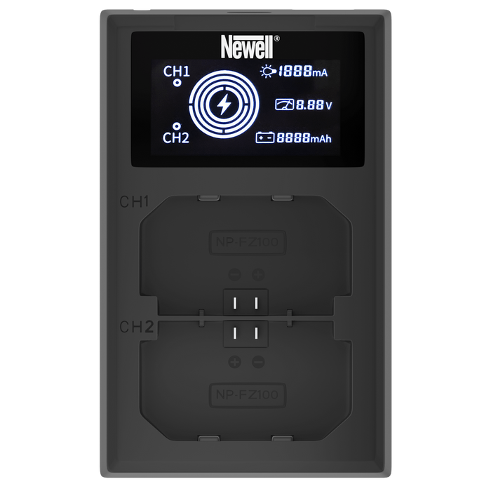 Newell FDL-USB-C Dual Channel Charger for Sony NP-FZ100 Battery