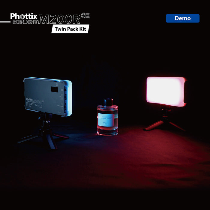 Phottix M200R SE RGB 12W LED Light Twin Kit