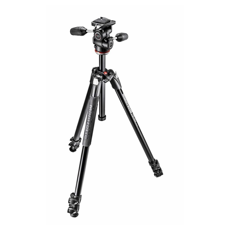 Manfrotto 290 Xtra Aluminium 3-Section Tripod with Head