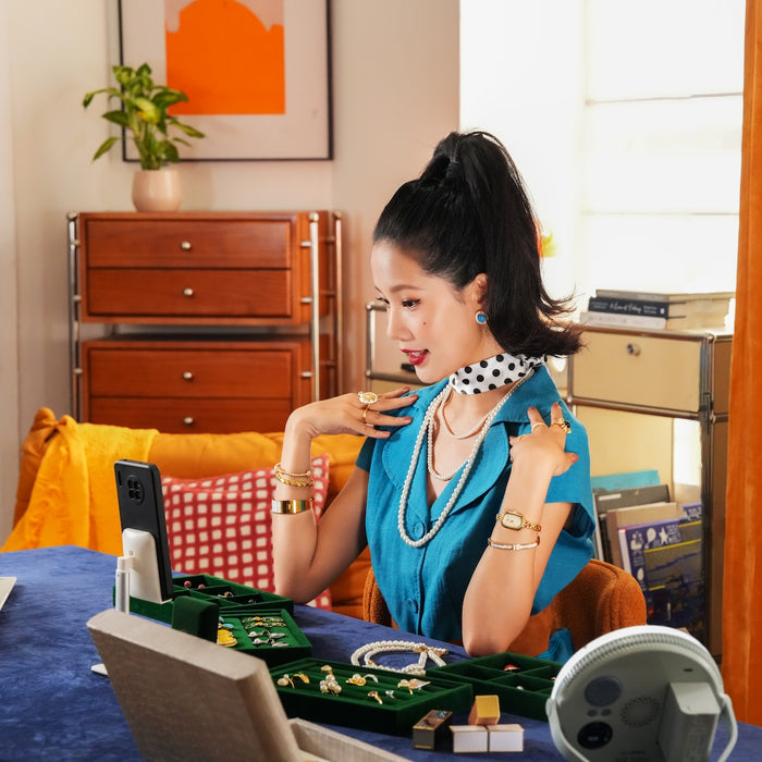 Nanlite Miro 30c LED RGBW Round Panel Light Mint Blue