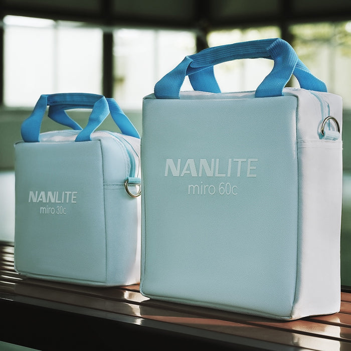 Nanlite Miro 60c LED RGBW Round Panel Light Midnight Blue