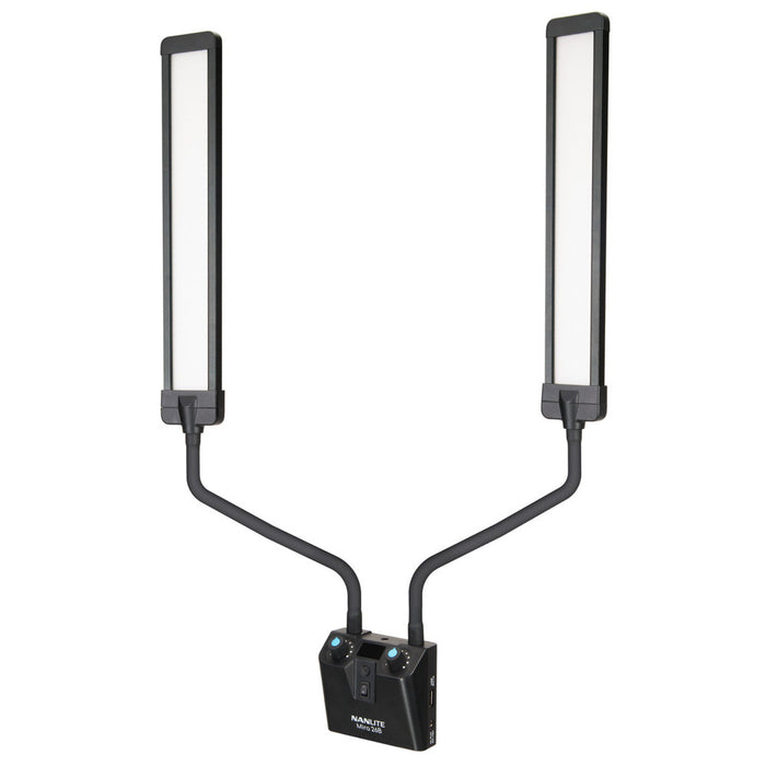 Nanlite Mira 26B Dual Flex Arm Beauty Light with Light Stand