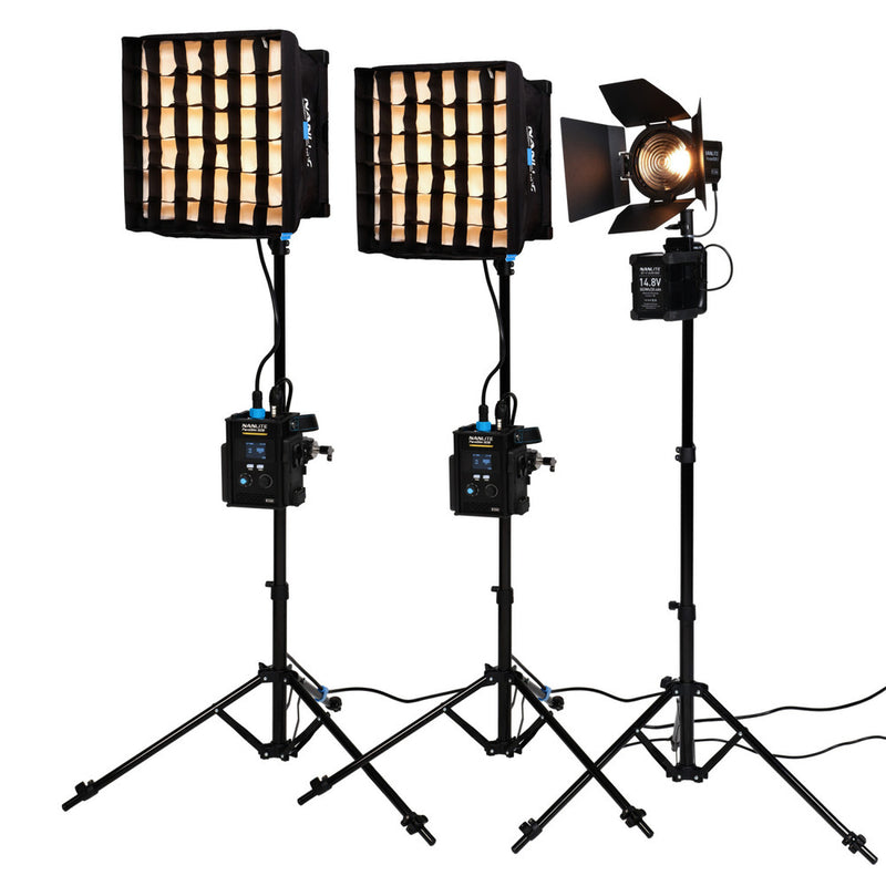 Nanlite PavoSlim 60B Bi-Colour & Forza 60B II 3-Light Kit