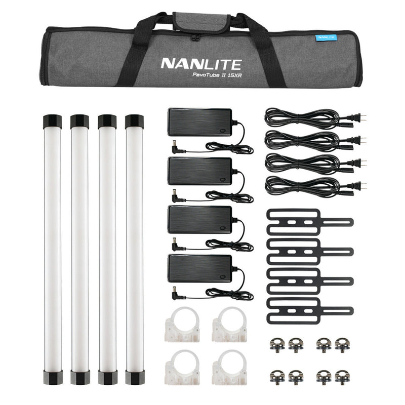 Nanlite PavoTube II 15XR 2' RGBWW LED Pixel Tube with CRMX 4-Light Kit