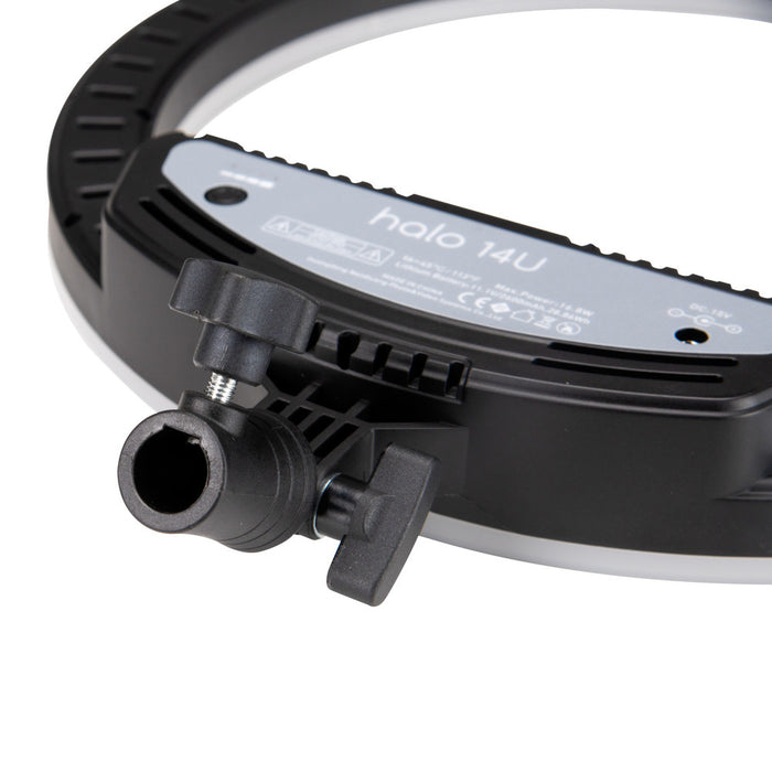 Nanlite Halo 14U Bi-Colour 14" LED Ring Light with Built-In Li-Ion Battery