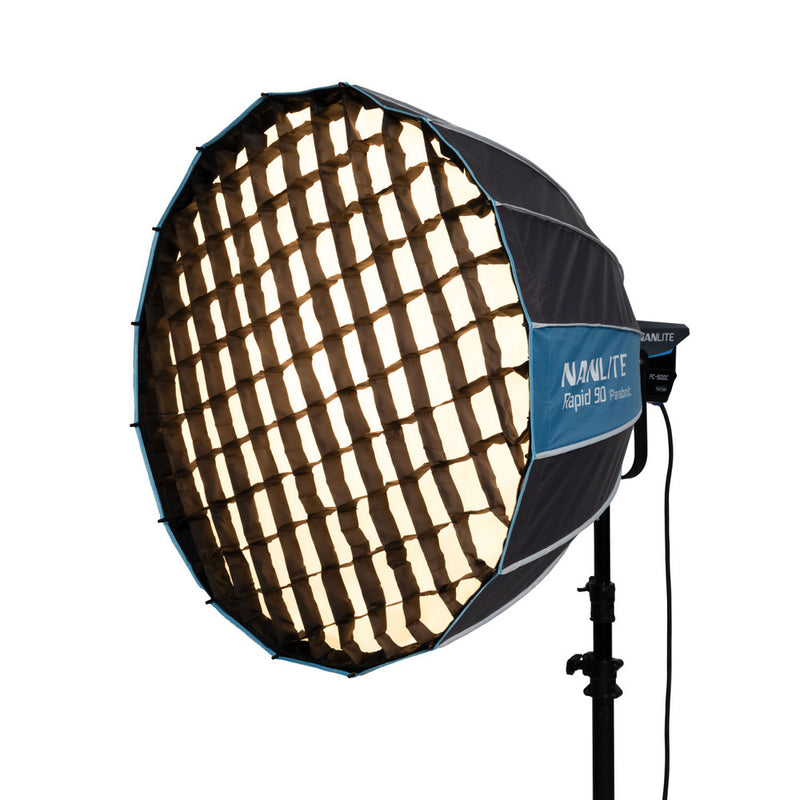 Nanlite Rapid 90 Parabolic Softbox with Grid & Bowens Mount