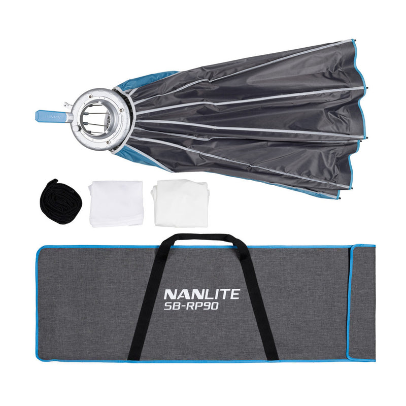 Nanlite Rapid 90 Parabolic Softbox with Grid & Bowens Mount