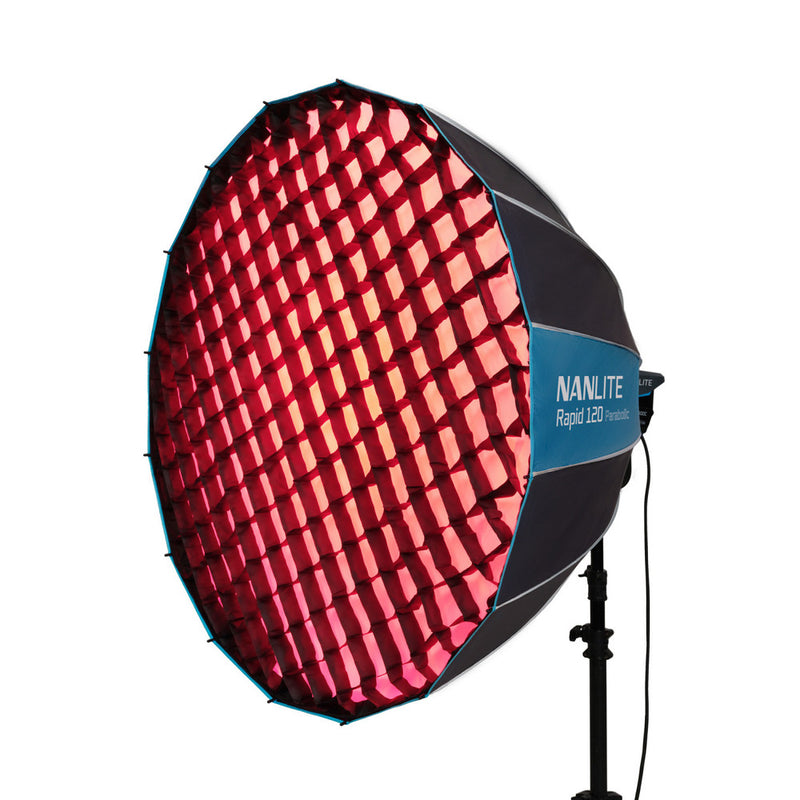 Nanlite Rapid 120 Parabolic Softbox with Grid & Bowens Mount