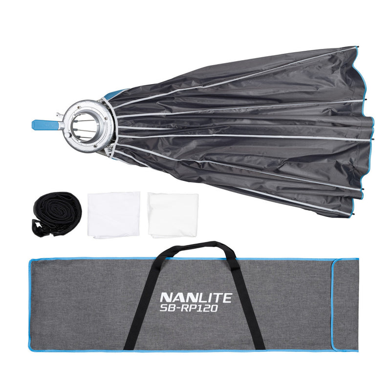 Nanlite Rapid 120 Parabolic Softbox with Grid & Bowens Mount