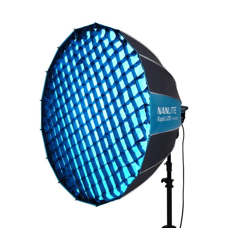 Nanlite Rapid 120 Parabolic Softbox with Grid & Bowens Mount