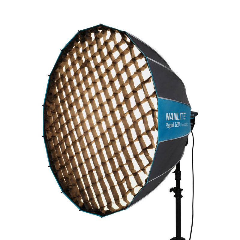 Nanlite Rapid 120 Parabolic Softbox with Grid & Bowens Mount