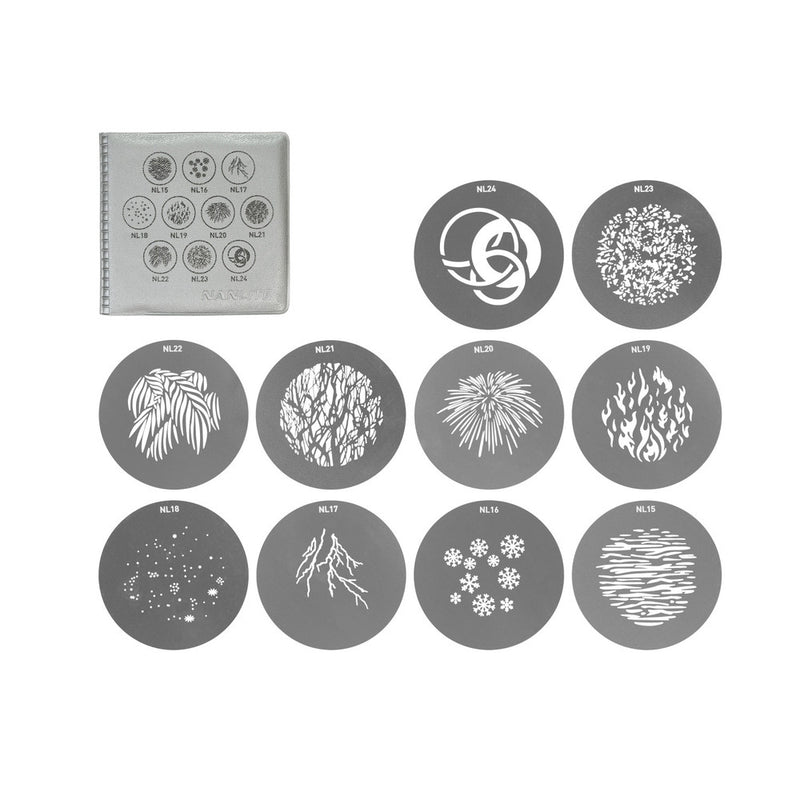 Nanlite Gobo Set 2 (10pc) for Projection Attachement with FM Mount