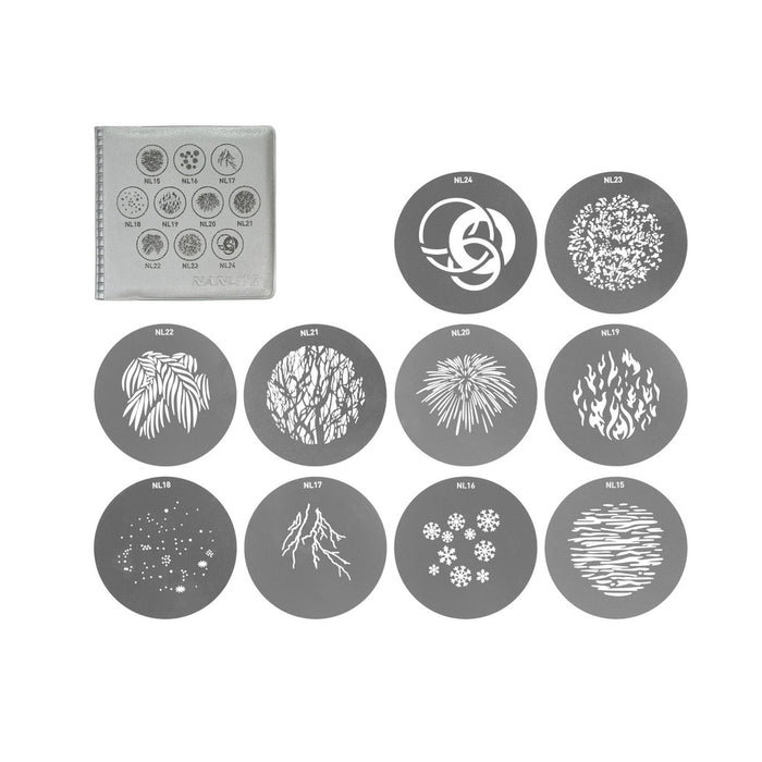 Nanlite Gobo Set 2 (10pc) for Projection Attachement with FM Mount