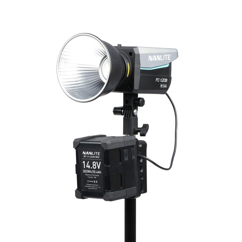 Nanlite V-Mount Battery Grip with 4-Pin XLR Connector