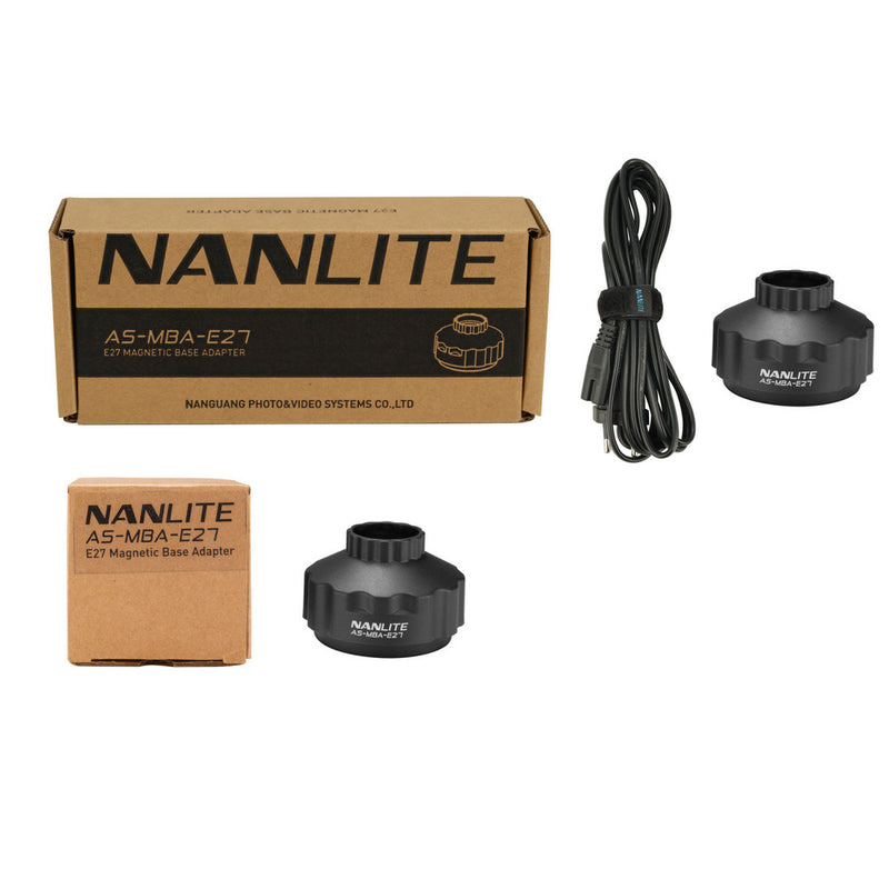 Nanlite E27 Magnetic Mount for PavoBulb 10C no Power Cable