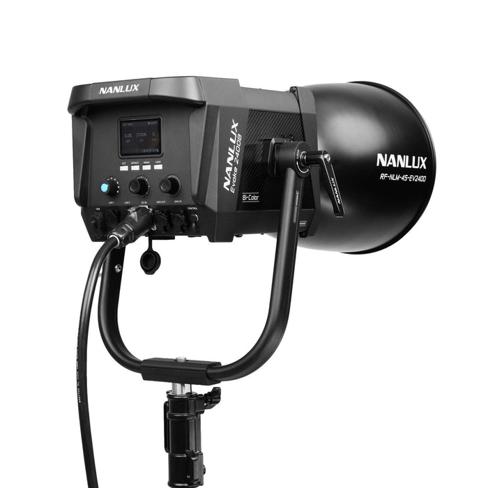 Nanlux Evoke 2400B Bi-Colour Spot Light with Reflector 45° in Flight Case
