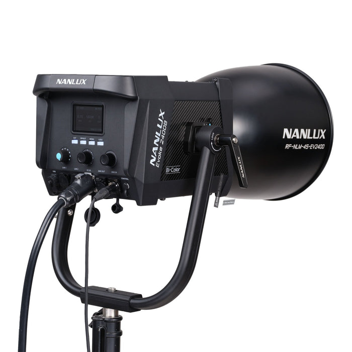 Nanlux Evoke 2400B Bi-Colour Spot Light with Reflector 45° in Flight Case