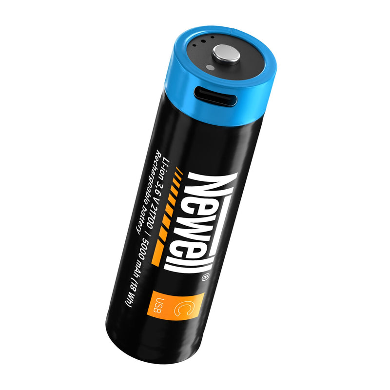 Newell USB-C 21700 Rechargeable Battery – 5000 mAh (2 Pack)