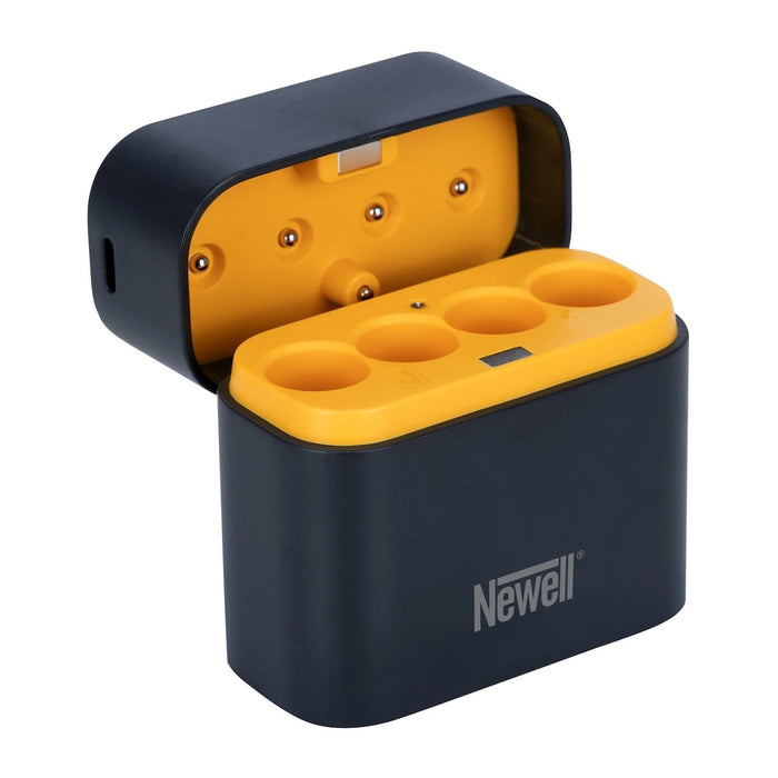 Newell Four Channel Charger with 4x Rechargeable Li-Ion AA 2200mAh
