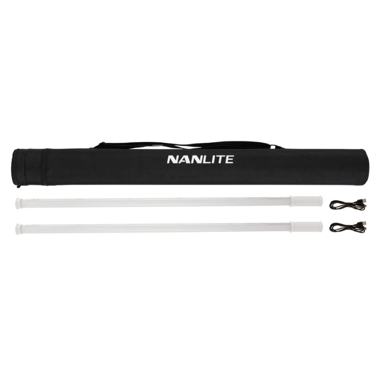 Nanlite PavoTube T8-7X RGBWW LED Pixel Tube 2-Light Kit