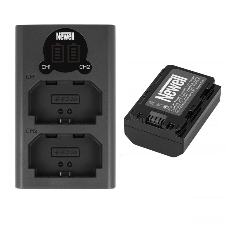 Newell 1x DL-USB-C Charger and 1x NP-FZ100 Battery for Sony Set