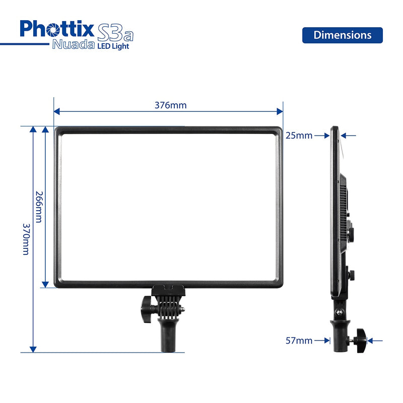 Phottix Nuada S3a Bi-Colour 40W Video LED Twin Kit with App Control