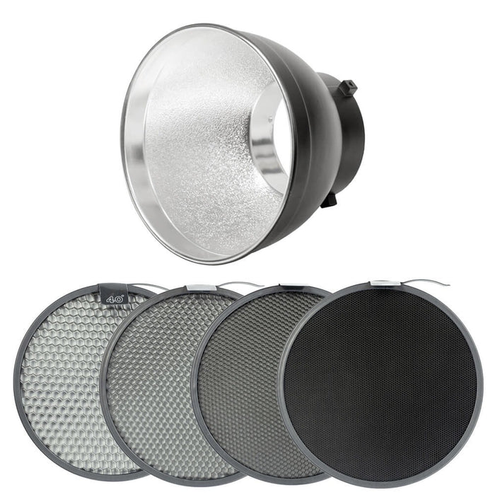 PiXAPRO 55° Reflector and 4 Honeycomb Grid Kit