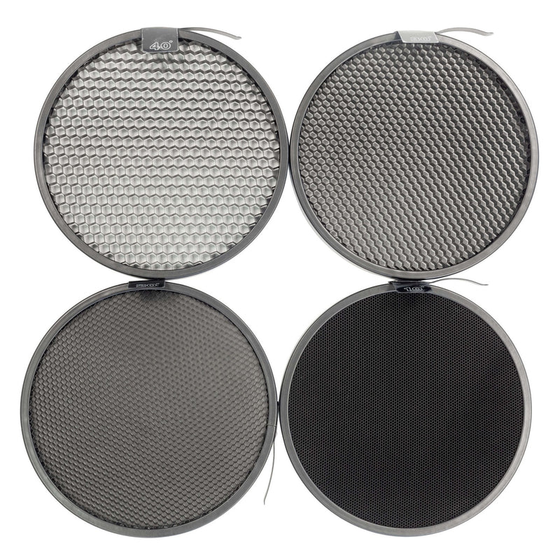 Pixapro 55° Reflector and 4x Honeycomb Grid Kit (Bowens S-Type Fitting)