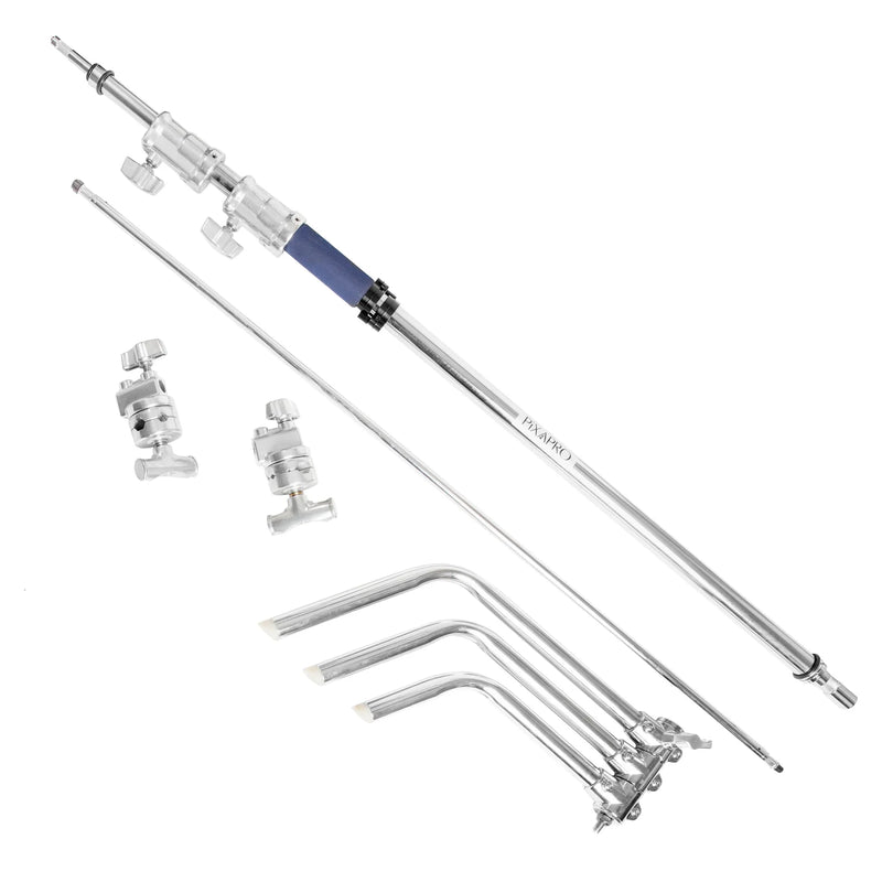 Pixapro 300cm C-Stand with 50" Boom Arm Set
