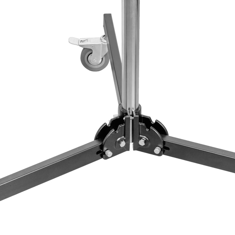 Pixapro 225cm Wheeled Column Light Stand with Adjustable Grip Handle Support