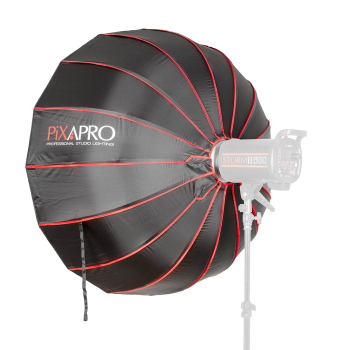 Pixapro Rice Bowl Parabolic Softbox with White Interior & S-Type Mount