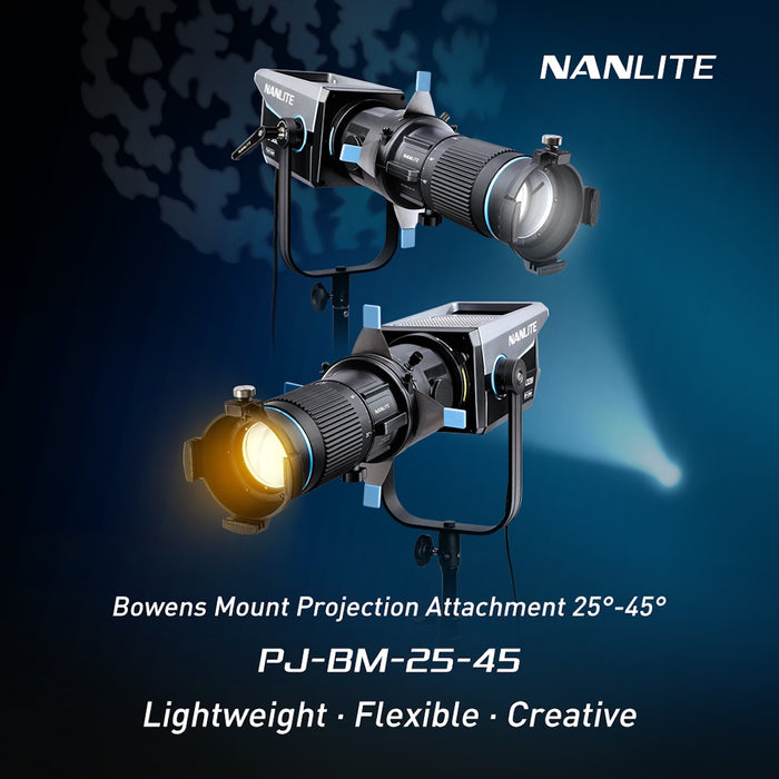 Nanlite Bowens Mount 25°-45° Projector Attachment     
