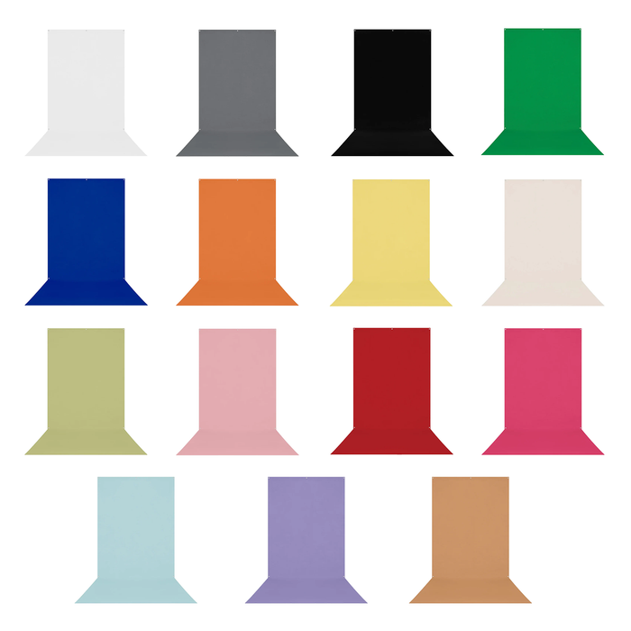 Westcott X-Drop Wrinkle-Resistant Sweep Backdrop 5' x 12' (Select Colour)