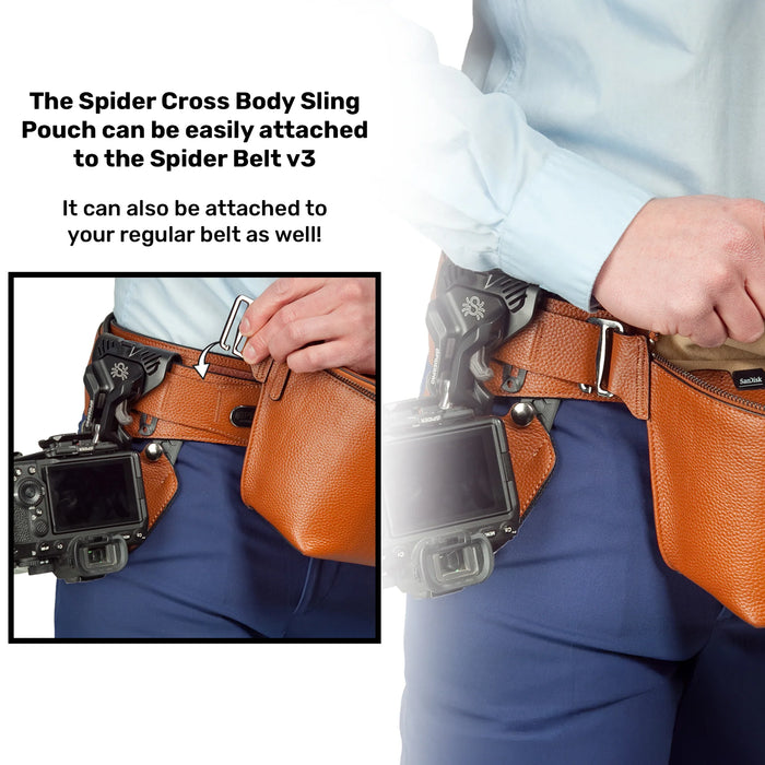 SpiderPro Leather Sling Pouch (Select Colour)