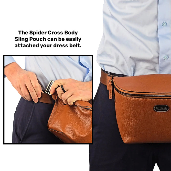 SpiderPro Leather Sling Pouch (Select Colour)