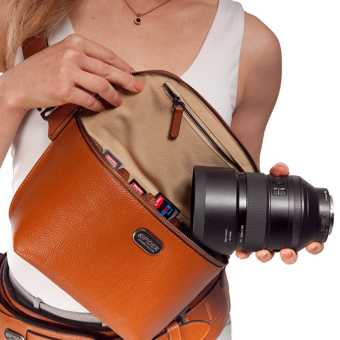 SpiderPro Leather Sling Pouch (Select Colour)