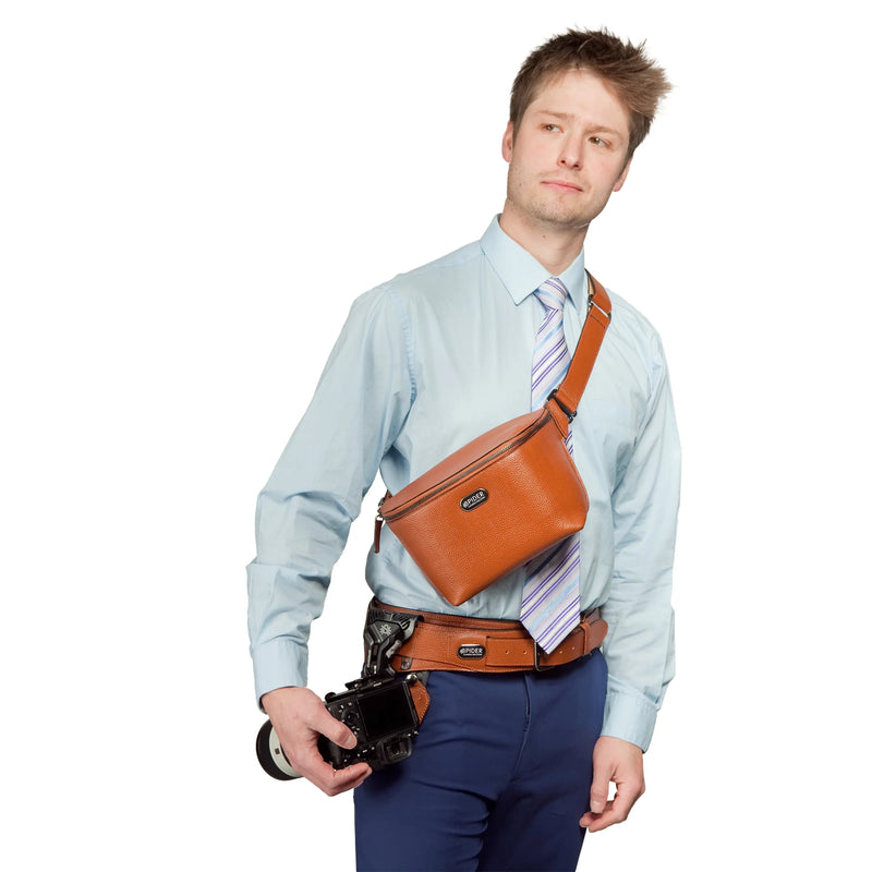 SpiderPro Leather Sling Pouch (Select Colour)