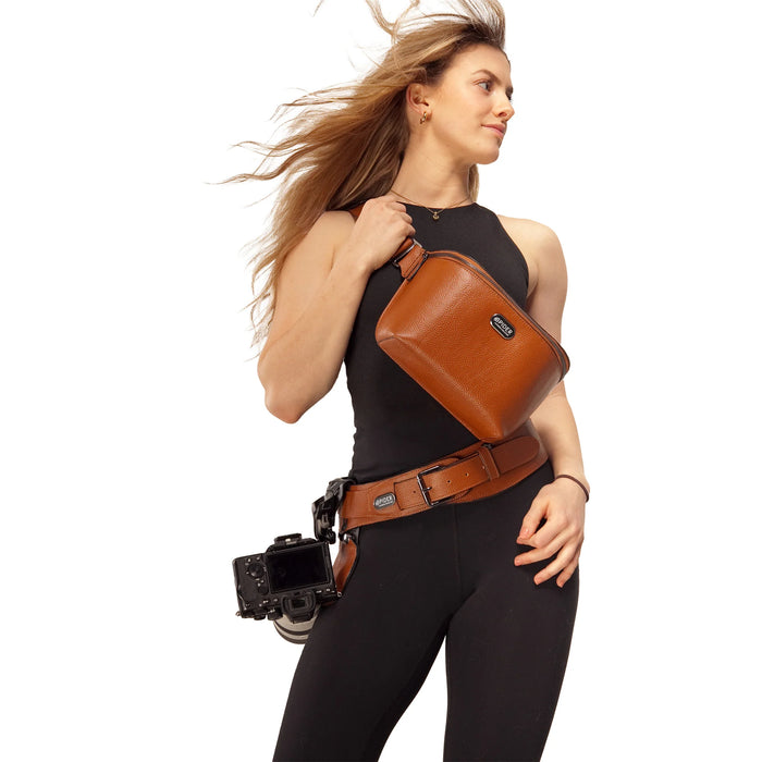 SpiderPro Leather Sling Pouch (Select Colour)