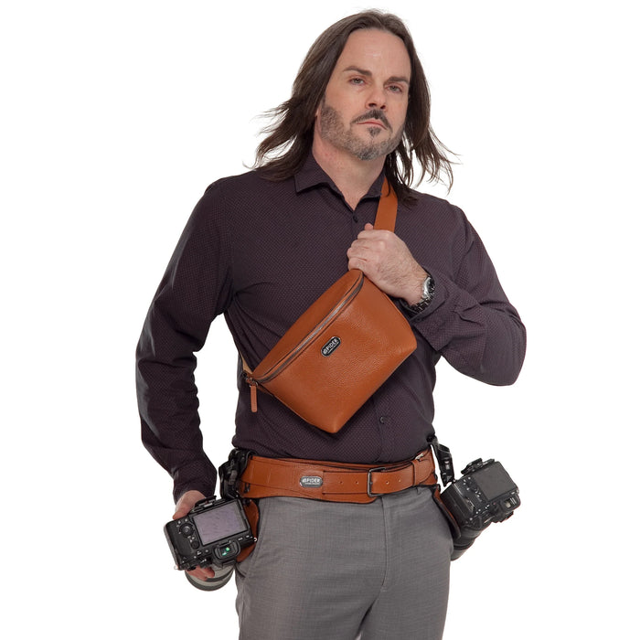 SpiderPro Leather Sling Pouch (Select Colour)