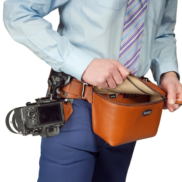 SpiderPro Leather Sling Pouch (Select Colour)