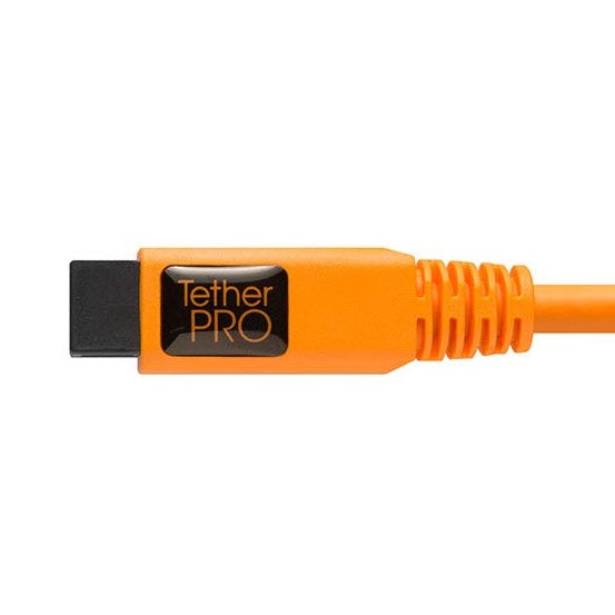 Tether Tools TetherPro FireWire 800 9-Pin to FireWire 800 9-Pin 15' (4.6m) Cable Orange