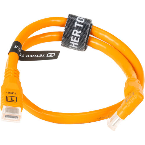 Tether Tools TetherPro Optima 10G USB-C 20” (51cm) Straight to Right Angle Adapter