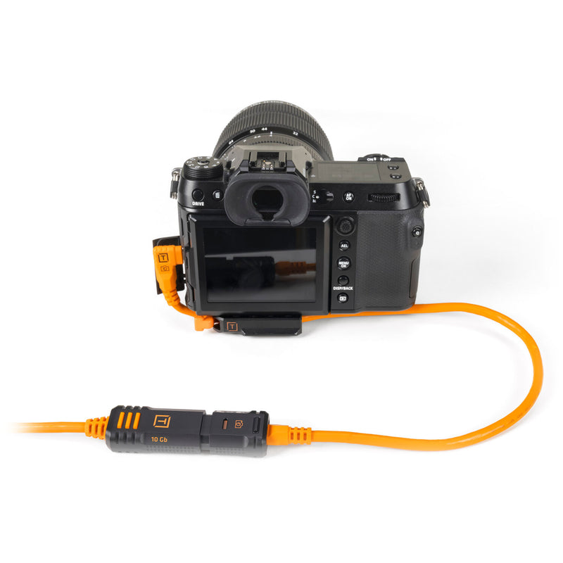 Tether Tools TetherPro Optima 10G USB-C 20” (51cm) Straight to Right Angle Adapter