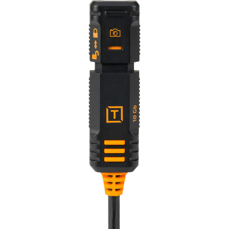 Tether Tools TetherPro Optima 10G USB-C TetherBoost Locking Extension Cable 16’ (4.8m) Black