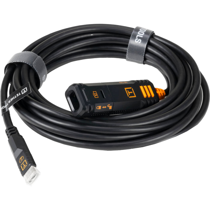 Tether Tools TetherPro Optima 10G USB-C TetherBoost Locking Extension Cable 16’ (4.8m) Black