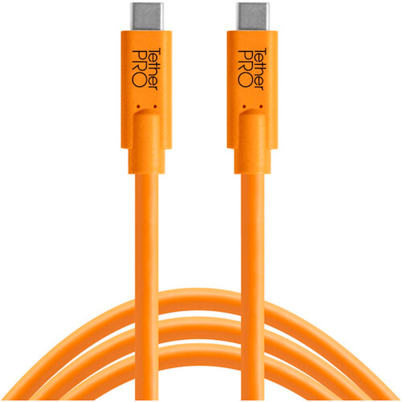 TetherGuard LeverLock Plate & TetherPro USB-C 15' (4.6m) Cable Kit Orange